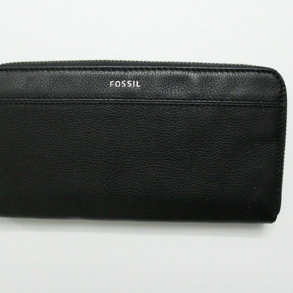 Fossil Tiegan Leather Zip Around Clutch Wallet - Picture 5 of 5
